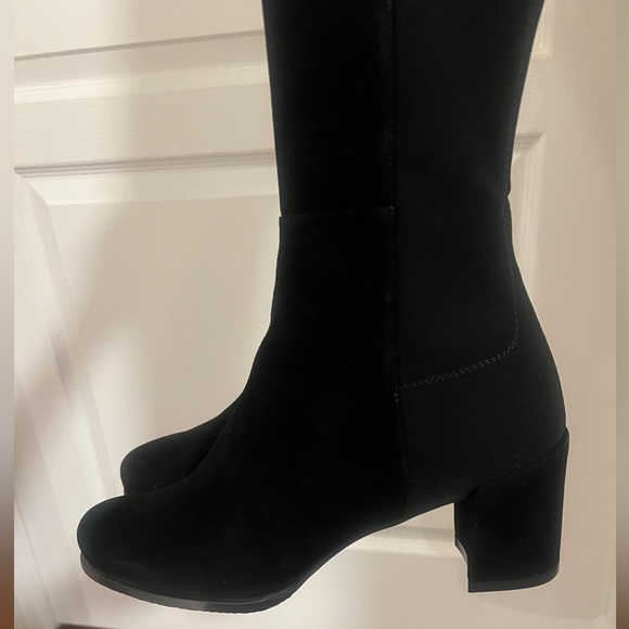 Brand New 5050 Block Suede Stuart Weitzman Boots - Picture 6 of 8
